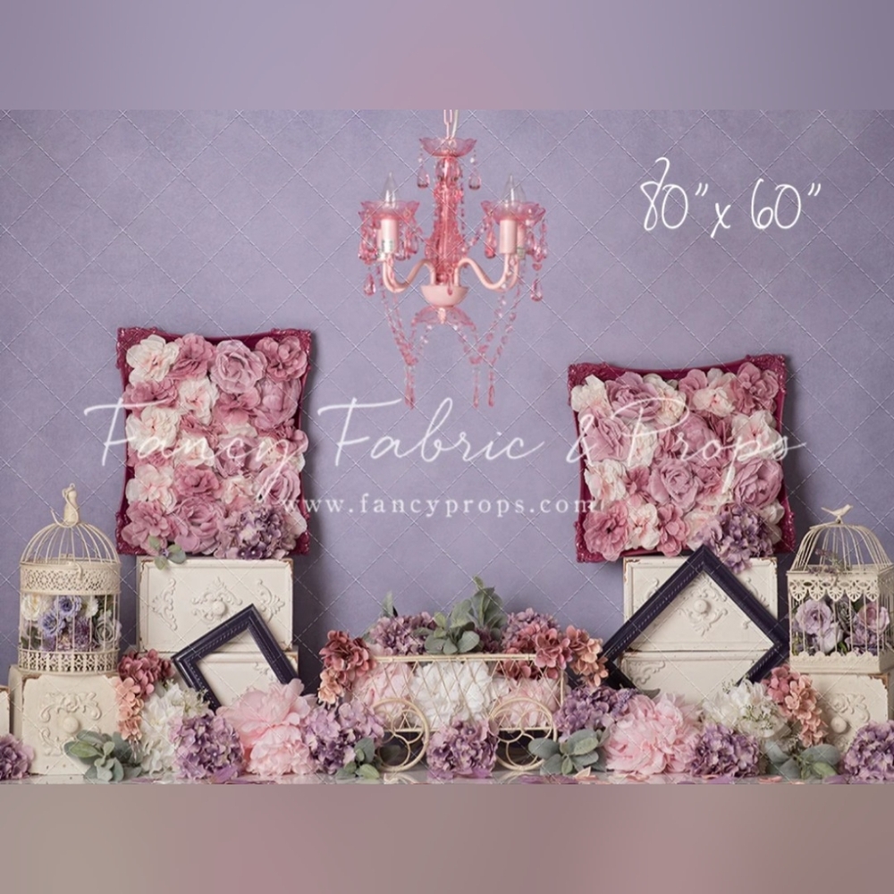 Purple Fancy Fabrics Fleece Backdrop